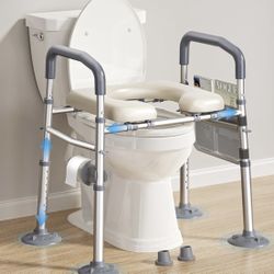 Raised Toilet Seat with Handles