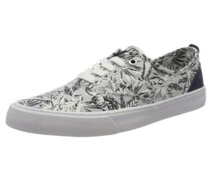 Superdry Men's Espadrilles, Multicolour Blue Chambray Print Size 8