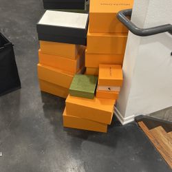 Louis Vuitton And Gucci Boxes 