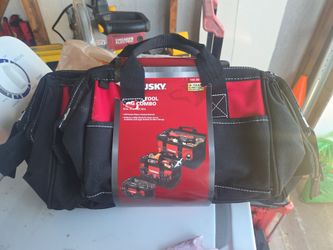 HUSKY 3 PIECE TOOL BAG COMBO