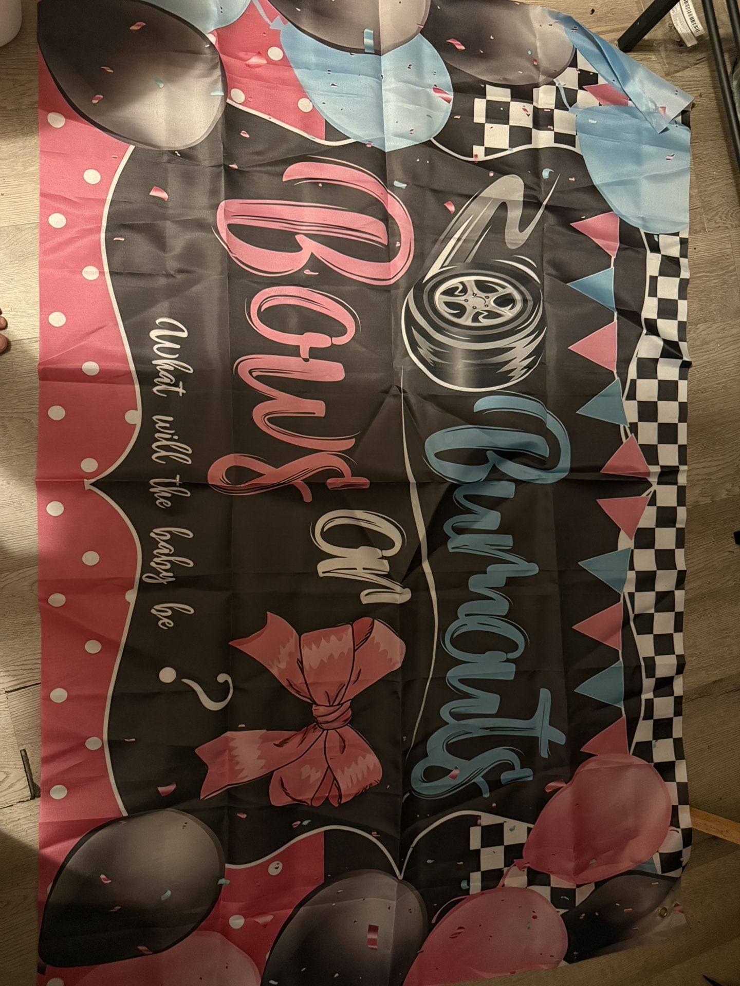 Large Gender Reveal Backdrop/ Banner 