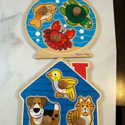 Wooden Jumbo Peg Puzzle