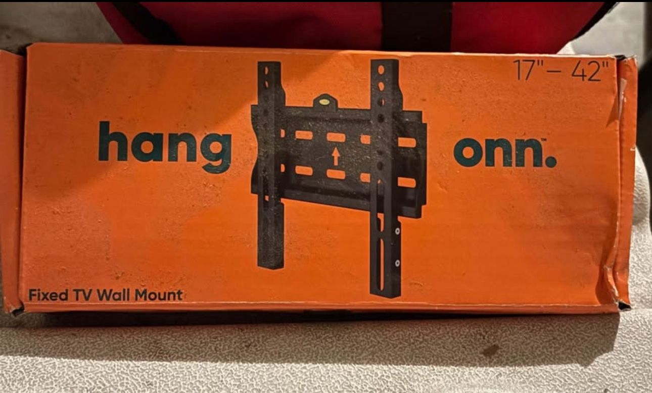 ONN FIXED TV Wall Mount NEW IN BOX For 17" TO 42" TV HOLDS UP TO 66 LBS