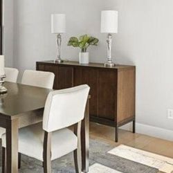 Solid Wood Bassett Buffet With Drawers And Wine Storage