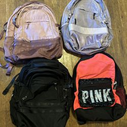 Pink Campus Backpacks 