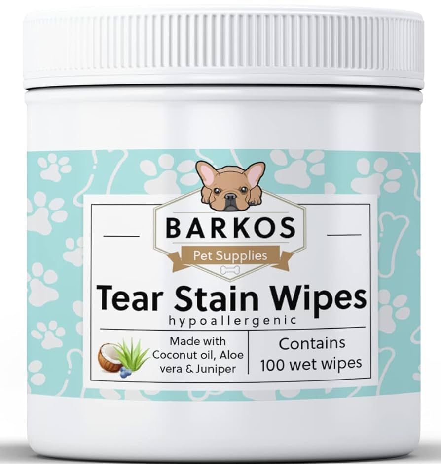 Tear Stain Wipes + Skin Balm For Dogs | Bulldog, French Bulldog, Pug, English Bulldog | Cleans & Soothes Tear Stains, Wrinkles, Folds, Tail Pockets & 