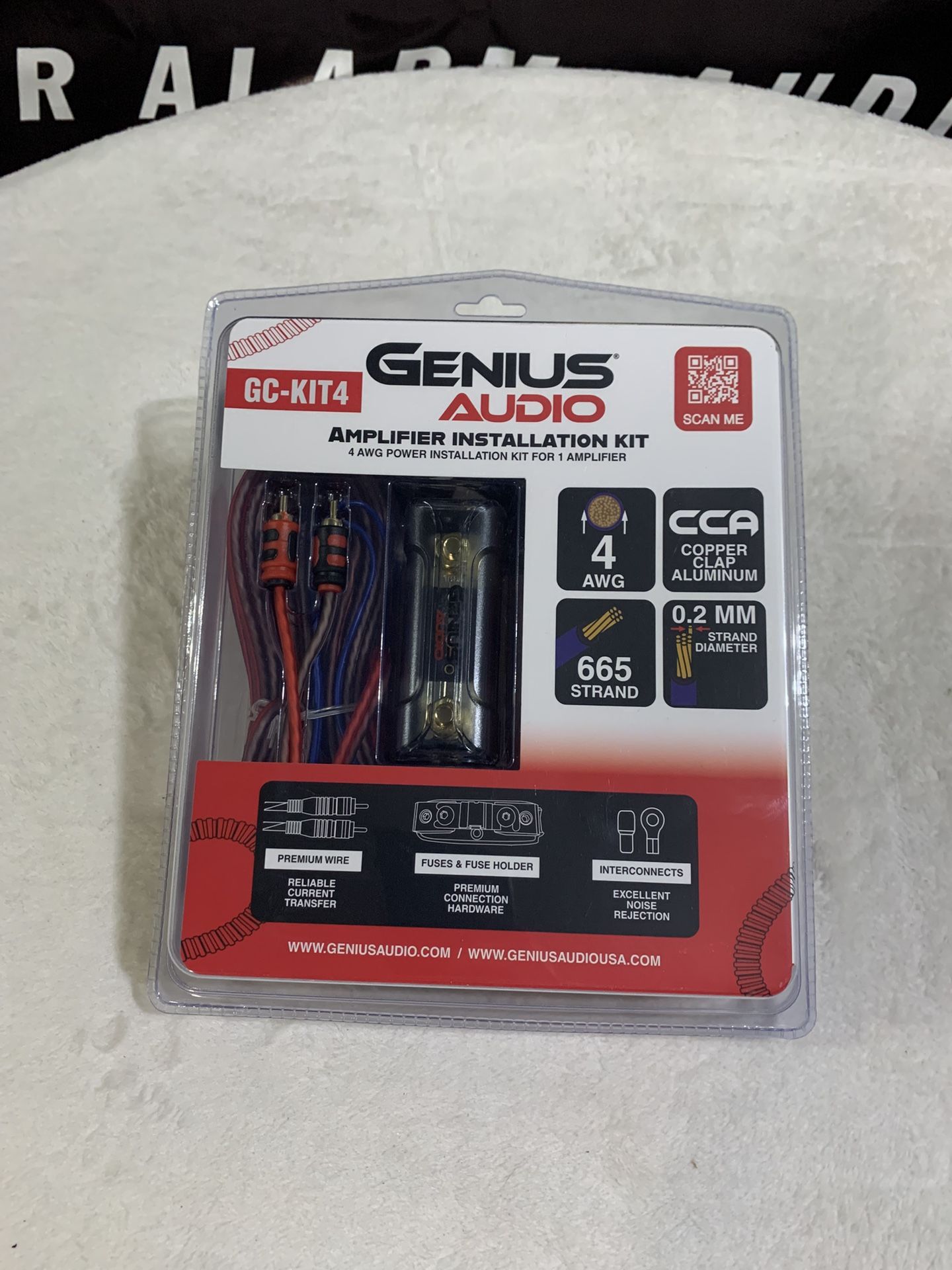 Brand New Genius Audio 4 Gauge Car Amplifier Wiring Kit  High quality  $50 each 
