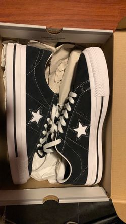 Converse One Star Pro Black & White Suede Skate Shoes