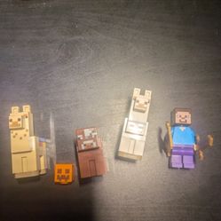 Lego Minecraft Minifigures And Animals