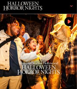 For 10-16 - Universal Studios Hollywood Horror Night Tickets