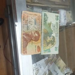 2 Billetes New Zealand 