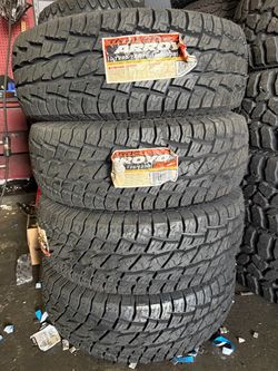 ‼️🚨vendo set de llantas Lt 285 75 16 arroyo allterain tires