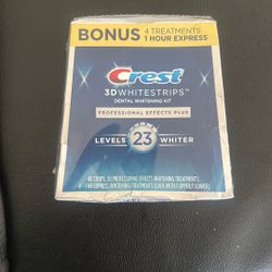 Crest 3d White Stripes  Bonus 4 Treatments  I Hour Express 
