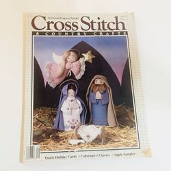 Vintage Cross Stitch Country Crafts Magazine Sept / Oct 87 32 Projects Inside