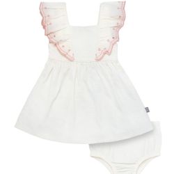 New With Tags Modern Moments 6 To 9 Months Baby Girls Ruffle Dress With Diaper Cover
