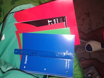School bookbags with Supply Bundle Notebooks Folders Ruler