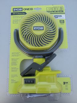 Ryobi PCF02  Clip Fan 18v Brand New 