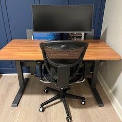 Electric Standing Desk With Office Chair
