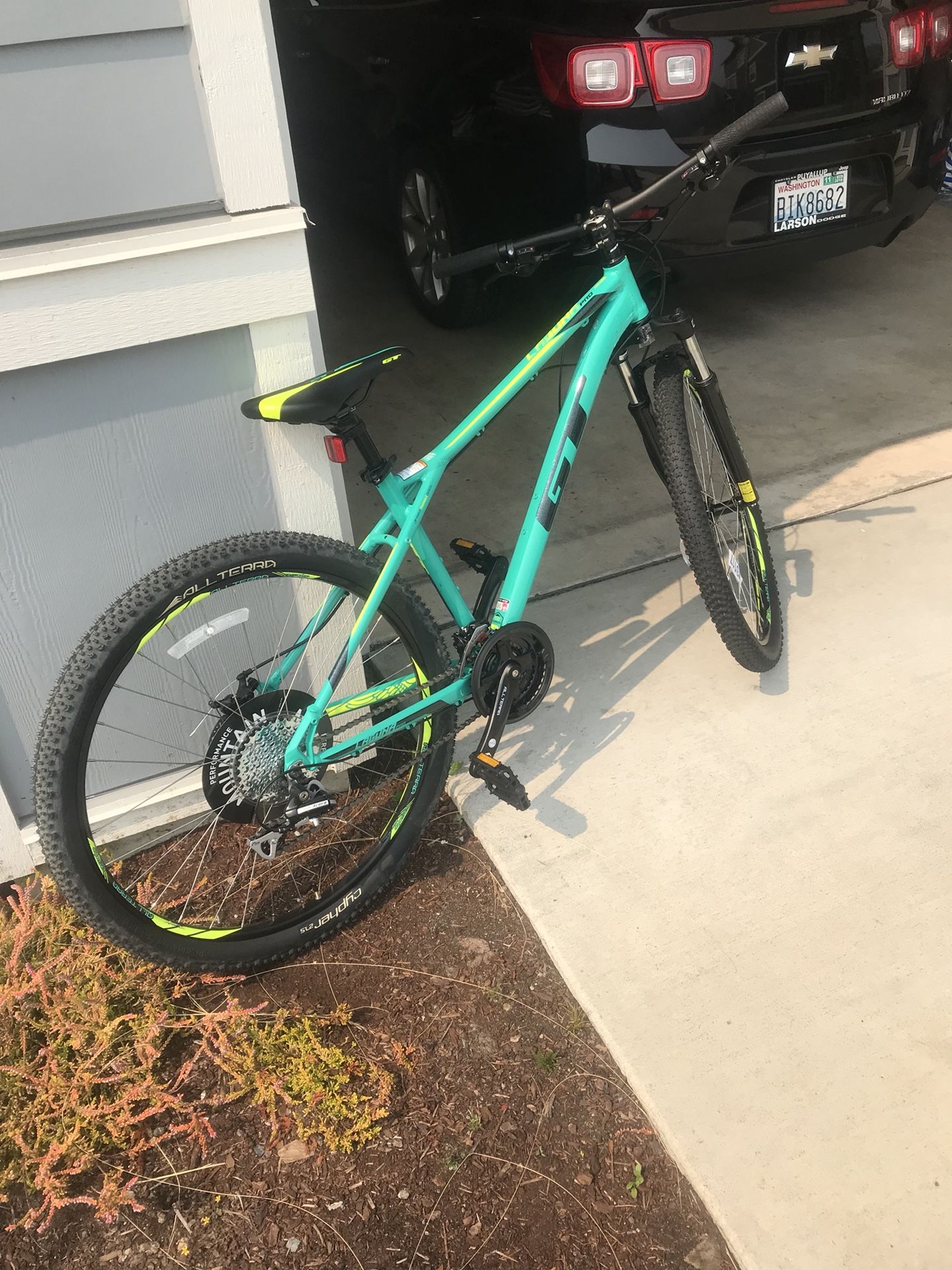 gt women's laguna pro mountain bike green