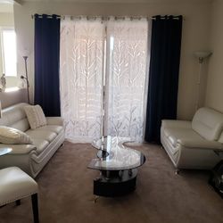 Faux Leather Living Room Set