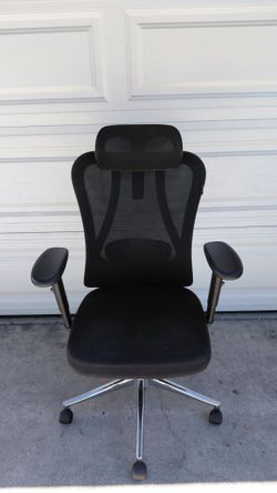 Hbada P3 Ergonnomic Office Chair with 2D Adjustable Lumbar Support, Office Chair with Adjustable Headrest and Armrest, 145° Stepless Tilt Function, Bl