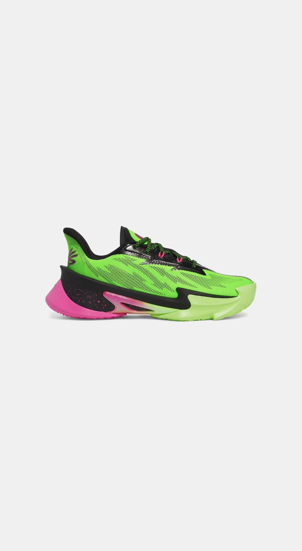 Under Armour Curry 7 — Hyper Green/Black/Rebel Pink (Brand New)