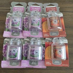 Yankee Candle Smart Scent Vent Clips (4) Wild Orchid & (2) Spiced Pumpkin 6 Pk