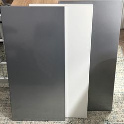 IKEA Spontan Magnetic Metal Boards – Lot of 3 (2 Gray, 1 White) 