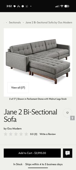 Gus Modern bi sectional sofa