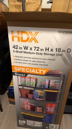 HDX 5 shelf storage unit