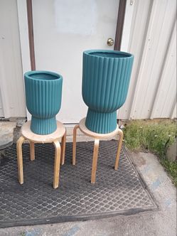 Set of Teal planter