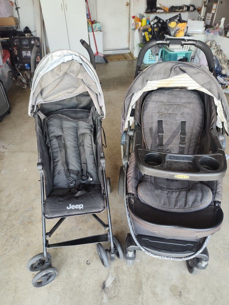 2 Strollers For $25