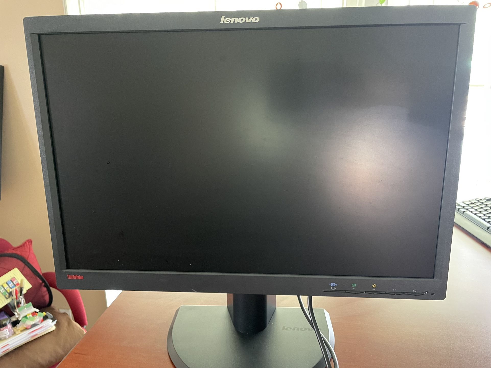 Lenovo ThinkVision 20” Monitor With Cable and Adjustable Stand