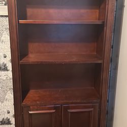 Bookcase With Doors And Shelves