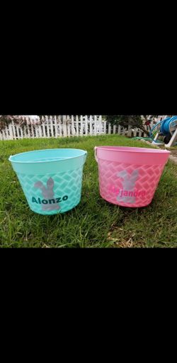 Personalized Easter Baskets and cups