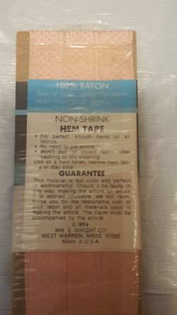 Soft and Easy hem tape 2 packages
