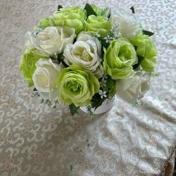 Bouquet of brand new fake flowers 