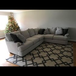 Light Grey Sectional Free Delivery 