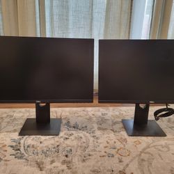 2x Dell P2419H 24" LED-Backlit, Anti-Glare, 3H Hard Coating IPS Monitor - FHD - ComfortView DP, VGA, HD