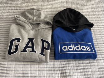 2 Boys Adidas And Gap Hoodies Size M