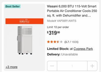 Vissani portable AC