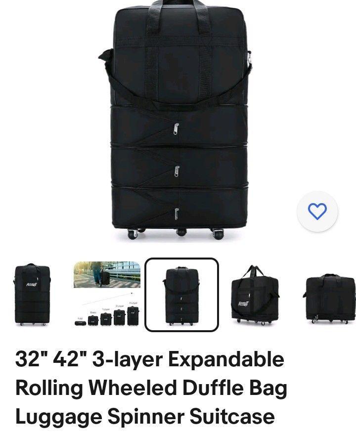Rolling Wheeled Duffle Bag