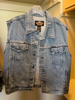 Harley Davidson denim vest