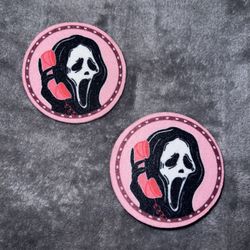 New Ghostface Scream Car Cup Holder coasters 