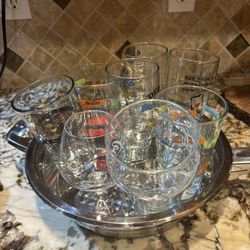 Stainless Steel, Frying Pan And glasses