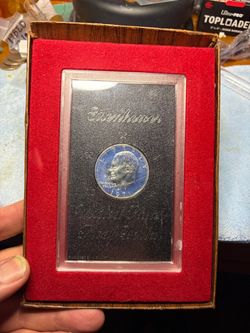 Ike 1971S silver brown box