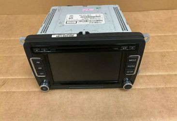 VOLKSWAGEN OEM PASSAT JETTA TIJUAN TOUCHSCREEN RADIO STEREO HEADUNIT CD PLAYER 2010-2017