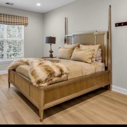 Queen Bed And Mattress With Nightstand 