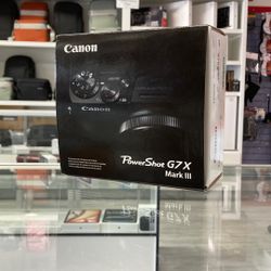Canon Powershot G7X Mark III