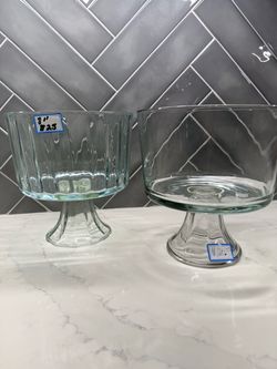 New Parfait Trifle 8” dia pedestal Bowls